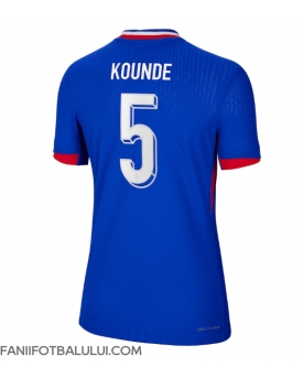 Franța Jules Kounde #5 Echipament de Fotbal Replică European 2024 Femei Acasa